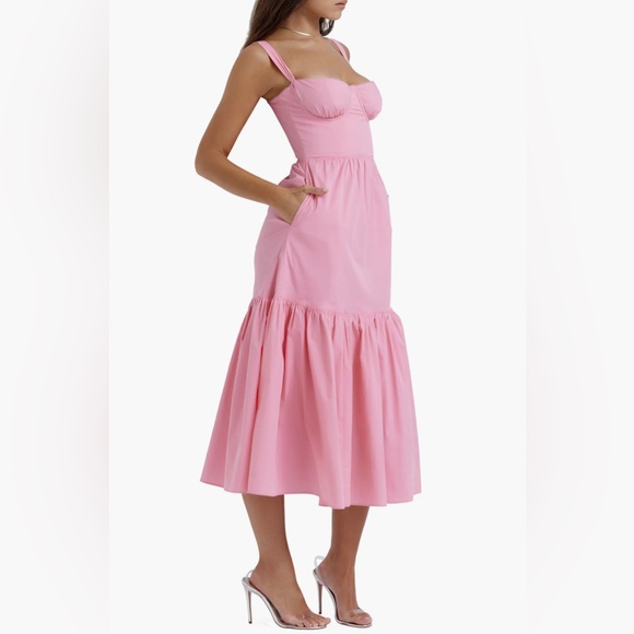 House of CB Elia pink midi dress NWT - Picture 9 of 15